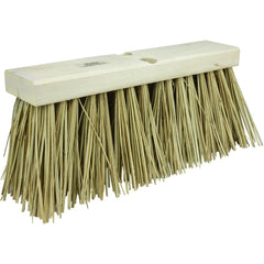 16″ Street Broom, 6-1/4″ Trim Length, Natural Palmyra Fill - Eagle Tool & Supply