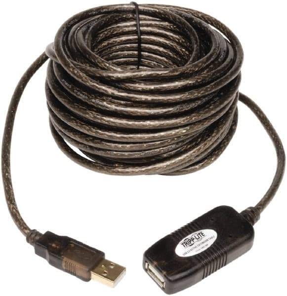 Tripp-Lite - 33' Long, USB A/A Computer Cable - Black, Male x Female - Eagle Tool & Supply