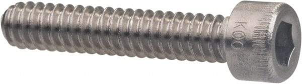 Holo-Krome - M5x0.80 Metric Coarse Hex Socket Drive, Socket Cap Screw - Grade Austenitic A4 Stainless Steel, Uncoated, Fully Threaded, 20mm Length Under Head - Eagle Tool & Supply