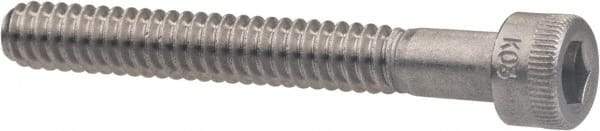 Holo-Krome - M5x0.80 Metric Coarse Hex Socket Drive, Socket Cap Screw - Grade Austenitic A4 Stainless Steel, Uncoated, Partially Threaded, 45mm Length Under Head - Eagle Tool & Supply