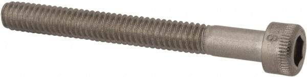 Holo-Krome - #8-32 UNC Hex Socket Drive, Socket Cap Screw - Grade 18-8 Stainless Steel, Uncoated, Partially Threaded, 1-1/2" Length Under Head - Eagle Tool & Supply