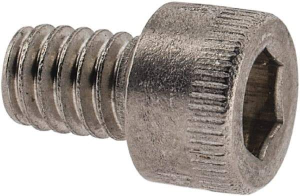 Holo-Krome - #8-32 UNC Hex Socket Drive, Socket Cap Screw - Grade 18-8 Stainless Steel, Uncoated, Fully Threaded, 1/4" Length Under Head - Eagle Tool & Supply