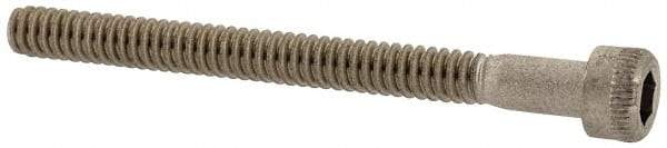 Holo-Krome - #4-40 UNC Hex Socket Drive, Socket Cap Screw - Grade 18-8 Stainless Steel, Uncoated, Partially Threaded, 1-1/4" Length Under Head - Eagle Tool & Supply