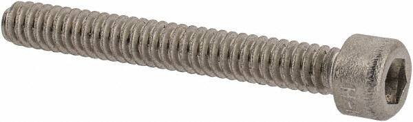 Holo-Krome - #4-40 UNC Hex Socket Drive, Socket Cap Screw - Grade 18-8 Stainless Steel, Uncoated, Fully Threaded, 7/8" Length Under Head - Eagle Tool & Supply