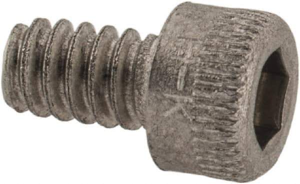 Holo-Krome - #4-40 UNC Hex Socket Drive, Socket Cap Screw - Grade 18-8 Stainless Steel, Uncoated, Fully Threaded, 3/16" Length Under Head - Eagle Tool & Supply