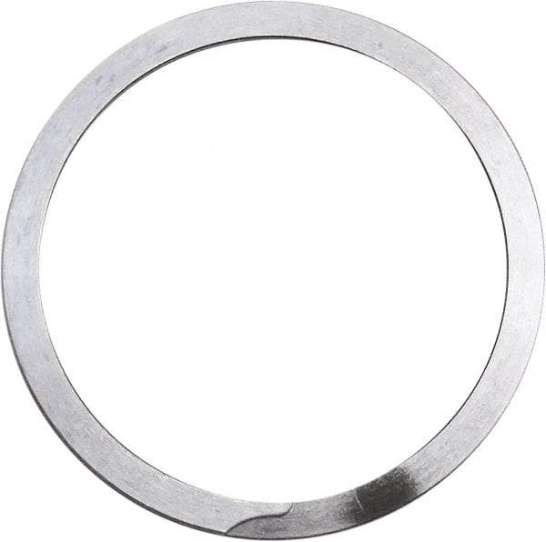 Rotor Clip - 0.05" Thick, Uncoated Finish, Stainless Steel Spiral Internal Retaining Ring - 0.056" Groove Width, 0.037" Groove Depth, 1.262" Groove Diam, Grade 302 - Eagle Tool & Supply