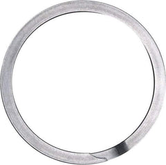 Rotor Clip - 2.481" Groove Diam, 2-5/8" Shaft Diam, Oil Stainless Steel, Spiral External Retaining Rings - 0.086" Groove Width, 0.072" Groove Depth, 0.078" Ring Thickness, Grade 302 - Eagle Tool & Supply