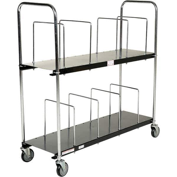 Vestil - 400 Lb Capacity Steel Carton Cart - 18" OAW, Rubber Casters - Eagle Tool & Supply