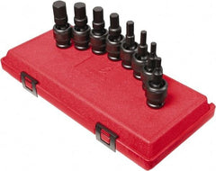 Sunex Tools - 8 Piece 1/2" Drive Metric Impact Hex Bit Socket Set - 6 to 19mm Hex - Eagle Tool & Supply