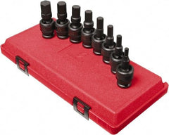 Sunex Tools - 8 Piece 1/2" Drive Inch Impact Hex Bit Socket Set - 1/4 to 3/4" Hex - Eagle Tool & Supply