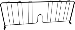 Value Collection - 24" Wide, 8" High, Open Shelving Accessory/Component - Black Powder Finish, 1/2" Deep, Use with NuLine Units - Eagle Tool & Supply