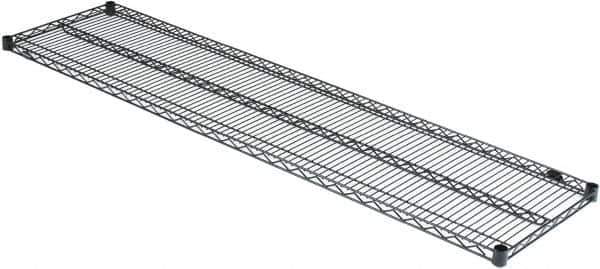 Value Collection - 72" Wide, 1.19" High, Open Shelving Accessory/Component - Black Powder Finish, 18" Deep, Use with NuLine Units - Eagle Tool & Supply