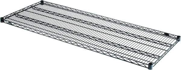 Value Collection - 60" Wide, 1.19" High, Open Shelving Accessory/Component - Black Powder Finish, 24" Deep, Use with NuLine Units - Eagle Tool & Supply