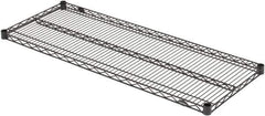 Value Collection - 48" Wide, 1.19" High, Open Shelving Accessory/Component - Black Powder Finish, 18" Deep, Use with NuLine Units - Eagle Tool & Supply