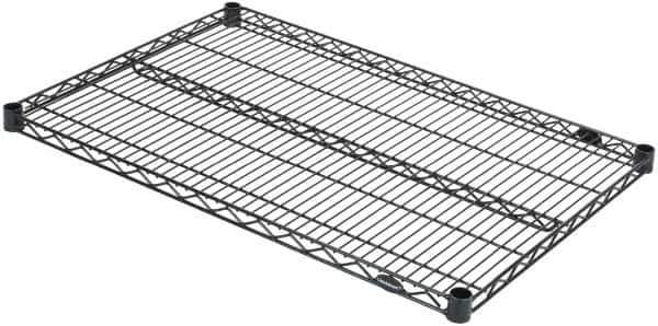 Value Collection - 36" Wide, 1.19" High, Open Shelving Accessory/Component - Black Powder Finish, 24" Deep, Use with NuLine Units - Eagle Tool & Supply