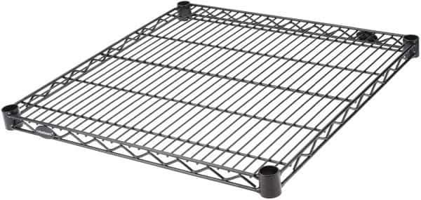 Value Collection - 24" Wide, 1.19" High, Open Shelving Accessory/Component - Black Powder Finish, 24" Deep, Use with NuLine Units - Eagle Tool & Supply
