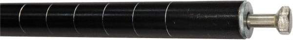 Value Collection - 1-1/2" Wide, 63" High, Open Shelving Accessory/Component - Black Powder Finish, 1-1/2" Deep, Use with NuLine Units - Eagle Tool & Supply
