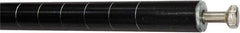 Value Collection - 1-1/2" Wide, 63" High, Open Shelving Accessory/Component - Black Powder Finish, 1-1/2" Deep, Use with NuLine Units - Eagle Tool & Supply