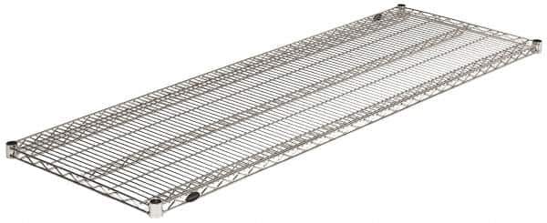 Value Collection - 72" Wide, 1.19" High, Open Shelving Accessory/Component - Stainless Steel Finish, 24" Deep, Use with NuLine Units - Eagle Tool & Supply
