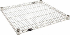 Value Collection - 24" Wide, 1.19" High, Open Shelving Accessory/Component - Stainless Steel Finish, 24" Deep, Use with NuLine Units - Eagle Tool & Supply