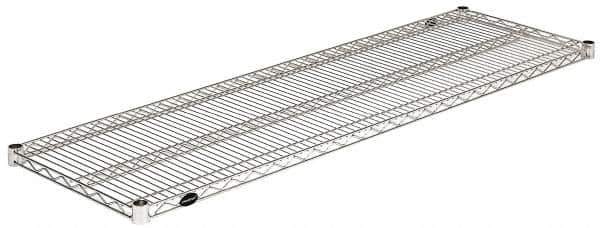 Value Collection - 60" Wide, 1.19" High, Open Shelving Accessory/Component - Stainless Steel Finish, 18" Deep, Use with NuLine Units - Eagle Tool & Supply