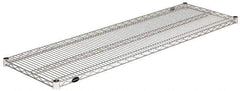 Value Collection - 60" Wide, 1.19" High, Open Shelving Accessory/Component - Stainless Steel Finish, 18" Deep, Use with NuLine Units - Eagle Tool & Supply