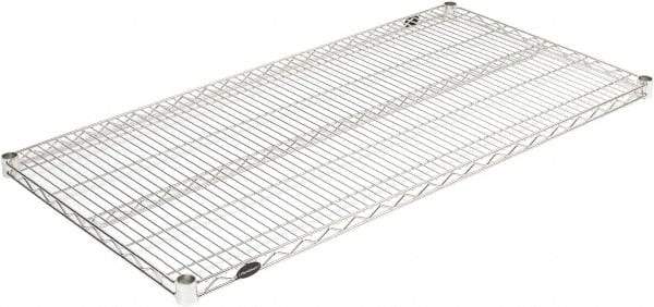 Value Collection - 60" Wide, 1.19" High, Open Shelving Accessory/Component - Chrome Finish, 24" Deep, Use with NuLine Units - Eagle Tool & Supply