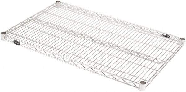 Value Collection - 37" Wide, 1.19" High, Open Shelving Accessory/Component - Stainless Steel Finish, 25" Deep, Use with NuLine Units - Eagle Tool & Supply