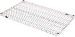 Value Collection - 37" Wide, 1.19" High, Open Shelving Accessory/Component - Stainless Steel Finish, 25" Deep, Use with NuLine Units - Eagle Tool & Supply
