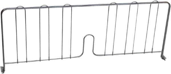 Value Collection - 14" Wide, 8" High, Open Shelving Accessory/Component - Chrome Finish, 1/2" Deep, Use with NuLine Units - Eagle Tool & Supply