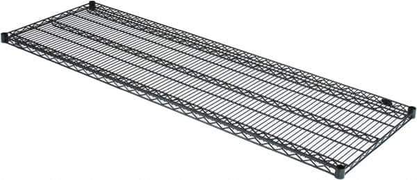 Value Collection - 72" Wide, 1.19" High, Open Shelving Accessory/Component - Black Powder Finish, 24" Deep, Use with NuLine Units - Eagle Tool & Supply