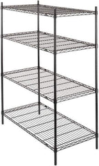 Value Collection - 4 Shelf Wire Shelving - Starter Unit - 36" Wide x 24" Deep x 63" High, - Eagle Tool & Supply