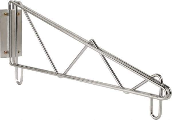 Value Collection - 2-1/2" Wide, 9" High, Open Shelving End Wall Bracket - 14" Deep, Use with NuLine Units - Eagle Tool & Supply