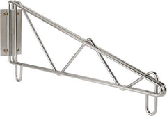 Value Collection - 2-1/2" Wide, 9" High, Open Shelving End Wall Bracket - 14" Deep, Use with NuLine Units - Eagle Tool & Supply