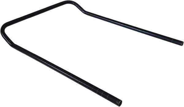 Value Collection - 24" Wide, 34" High, Open Shelving U-Shaped Handle - Black Powder Finish, 4" Deep, Use with NuLine Units - Eagle Tool & Supply