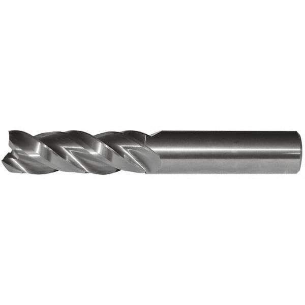 Kennametal - 1", 3 Flute, Single End, Solid Carbide, Corner Radius End Mill - 4" OAL, 38° Helix, Right Hand Flute, 1-1/2" LOC, Right Hand Cut - Eagle Tool & Supply