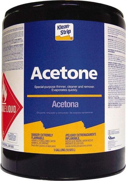 Klean-Strip - 5 Gal Acetone - Comes in Metal Can - Eagle Tool & Supply
