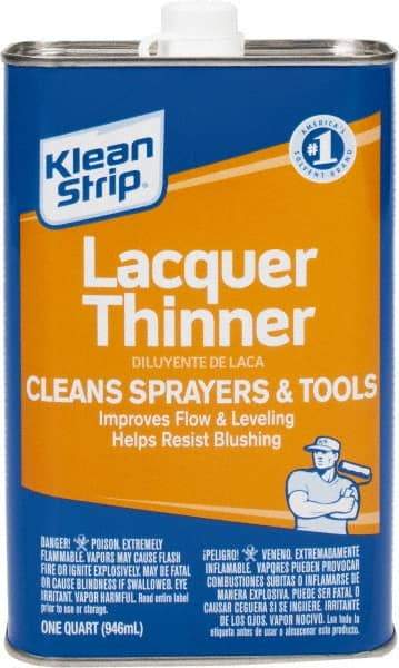 Klean-Strip - 1 Qt Lacquer Thinner - 590 gL VOC Content, Comes in Metal Can - Eagle Tool & Supply