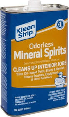 Klean-Strip - 1 Qt Mineral Spirits - 815 gL VOC Content, Comes in Metal Can - Eagle Tool & Supply