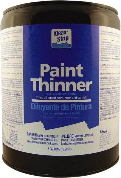 Klean-Strip - 5 Gal Paint Thinner - 784 gL VOC Content, Comes in Metal Can - Eagle Tool & Supply