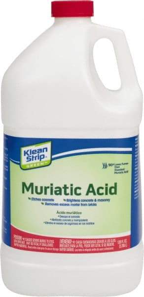 Klean-Strip - 1 Gal Muriatic Acid - 0 gL VOC Content, Comes in Plastic Can - Eagle Tool & Supply