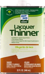 Klean-Strip - 1 Qt Lacquer Thinner - 230 gL VOC Content, Comes in Metal Can - Eagle Tool & Supply
