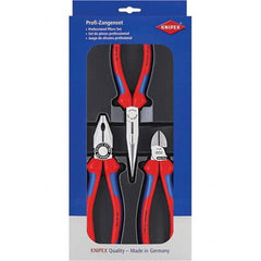 Knipex - Plier Sets Set Type: Assortment Number of Pieces: 3 - Eagle Tool & Supply