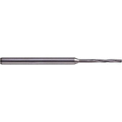 Chucking Reamer: 0.12″ Dia, 2.9527″ OAL, 2.0078″ Flute Length, Straight Shank, Solid Carbide 4 Flute, RH