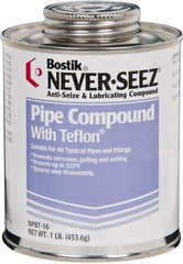 Bostik - 1 Lb Can High Temperature Anti-Seize Lubricant - With PTFE, -297 to 1,800°F, Off-White, Water Resistant - Eagle Tool & Supply