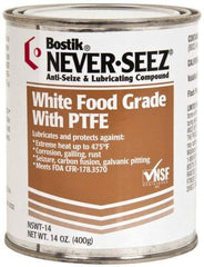 Bostik - 14 oz Can High Temperature Anti-Seize Lubricant - With PTFE, -5 to 475°F, White, Food Grade, Water Resistant - Eagle Tool & Supply