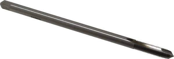Hertel - 5/16-24 UNF 3 Flute H3 Bright Finish High Speed Steel Spiral Point Extension Tap - Plug Chamfer, 6" OAL, 3B Class of Fit - Eagle Tool & Supply