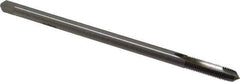 Hertel - 5/16-24 UNF 3 Flute H3 Bright Finish High Speed Steel Spiral Point Extension Tap - Plug Chamfer, 6" OAL, 3B Class of Fit - Eagle Tool & Supply