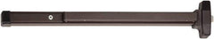 Falcon - 29-1/4 to 36" Wide Door Range, Duranodic Bronze Finish Medium Duty Rim Push Bar - 2-1/2 Projection - Eagle Tool & Supply