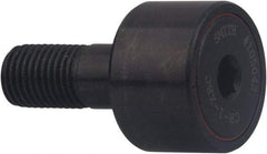 Accurate Bushing - 2-3/4" Roller Diam x 1-1/2" Width, 1" Stud Diam x 2-1/4" Length, Crowned Sealed Stud Cam Follower with Hex - Carbon Steel, 1-1/8" Thread Length, 1-14 Thread, 3-3/4" OAL, 15,280 Lb Dynamic Cap, 16,650 Lb Static Cap - Eagle Tool & Supply